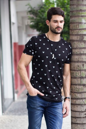 Camiseta masculina estampada com Pássaros - The Best Brand Divinópolis