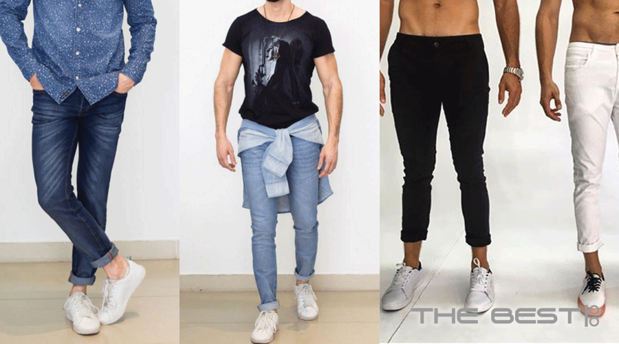 calça pantacourt jeans masculina